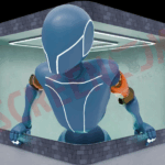 Anamorphic Robot selfie